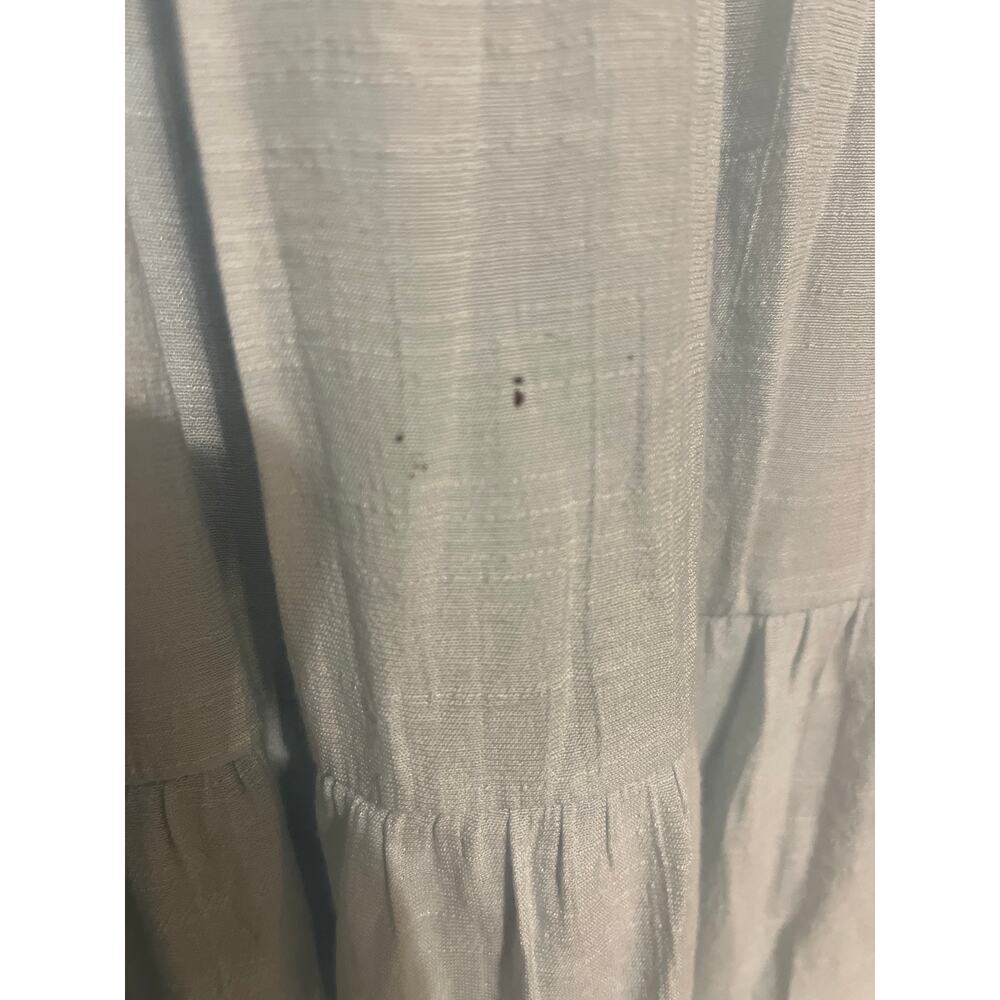 💜 Pastel blue ribbed and lined tiered maxi dress! Sz XL - Picture 3 of 9